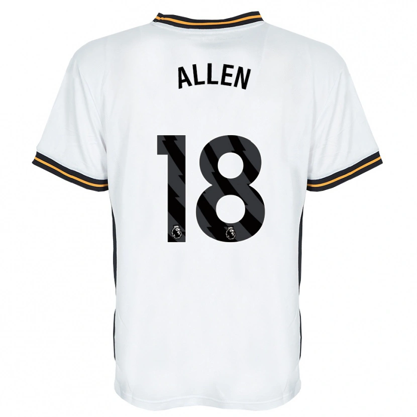 Danxen Homme Maillot Aaliyah Allen #18 Blanc Orange Noir Tenues Extérieur 2026/27 T-Shirt