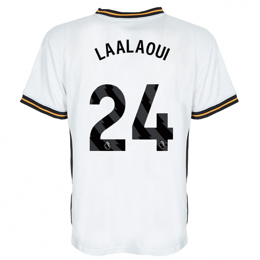 Danxen Homme Maillot Reda Laalaoui #24 Blanc Orange Noir Tenues Extérieur 2026/27 T-Shirt
