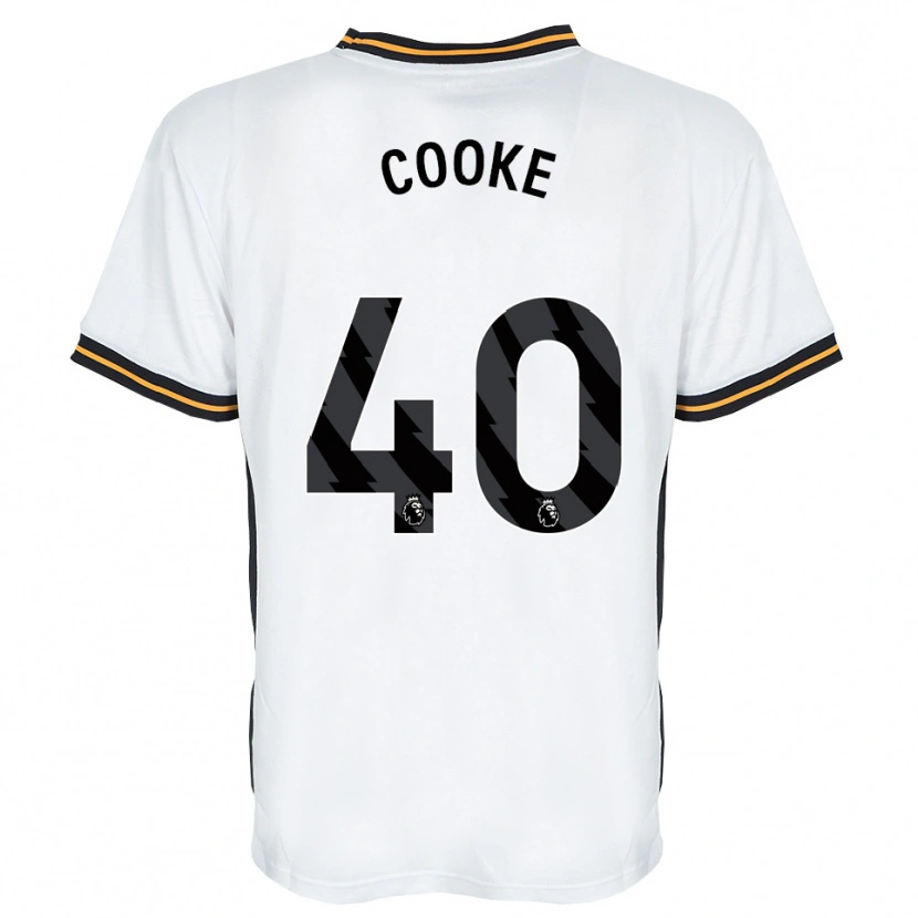Danxen Homme Maillot Megan Cooke #40 Blanc Orange Noir Tenues Extérieur 2026/27 T-Shirt