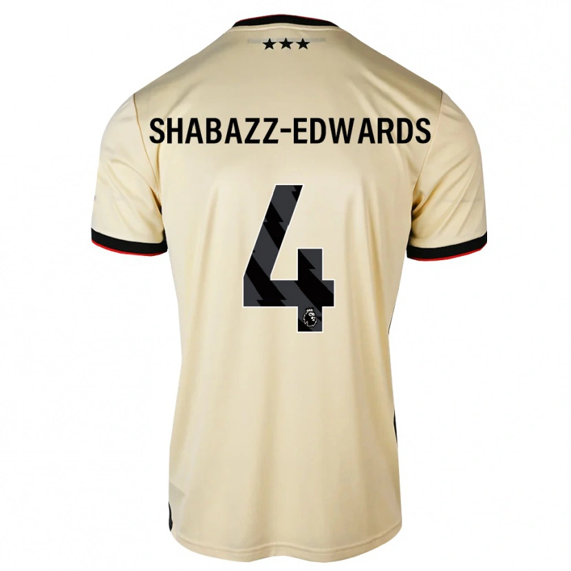 Danxen Homme Maillot Walker Shabazz-Edwards #4 Chiffon De Citron Noir Rouge Tenues Extérieur 2026/27 T-Shirt