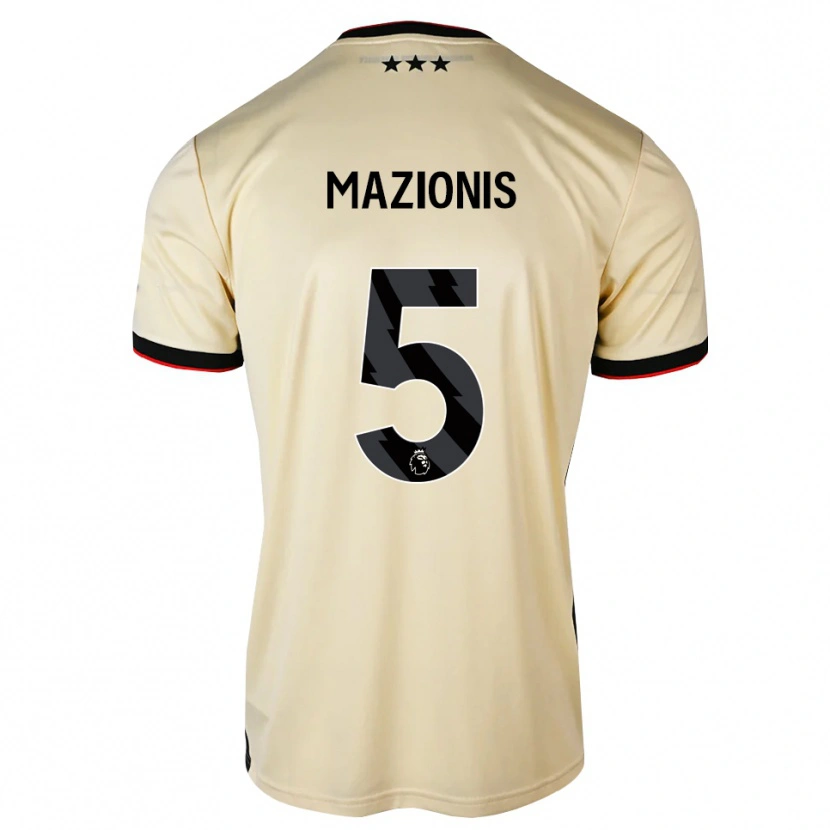 Danxen Homme Maillot Jokūbas Mažionis #5 Chiffon De Citron Noir Rouge Tenues Extérieur 2026/27 T-Shirt