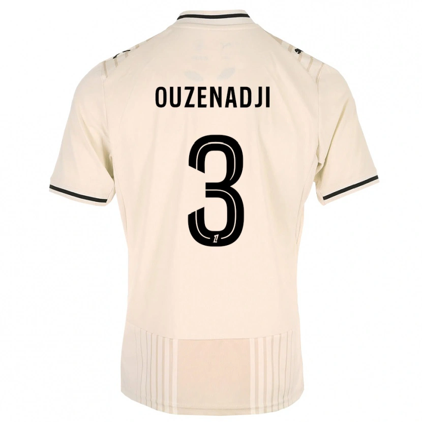Danxen Homme Maillot Anis Ouzenadji #3 Dentelle Ancienne Noir Blanc Antique Tenues Extérieur 2026/27 T-Shirt
