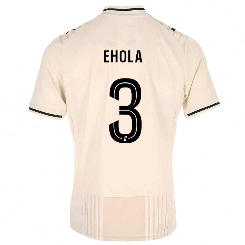 Danxen Homme Maillot Ange Ehola #3 Dentelle Ancienne Noir Blanc Antique Tenues Extérieur 2026/27 T-Shirt