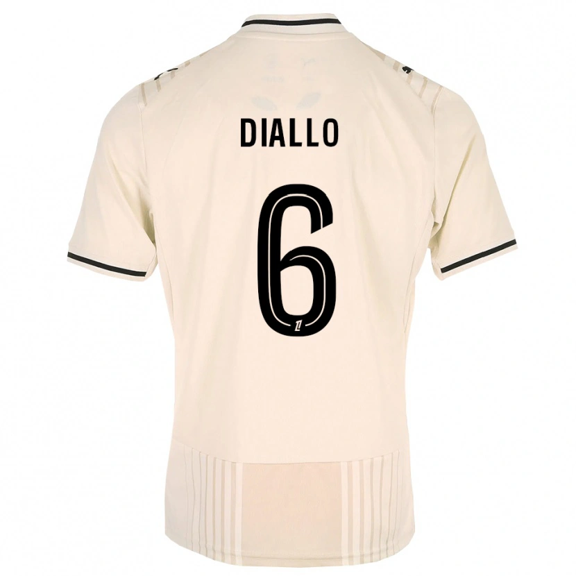 Danxen Homme Maillot Amadou Diallo #6 Dentelle Ancienne Noir Blanc Antique Tenues Extérieur 2026/27 T-Shirt