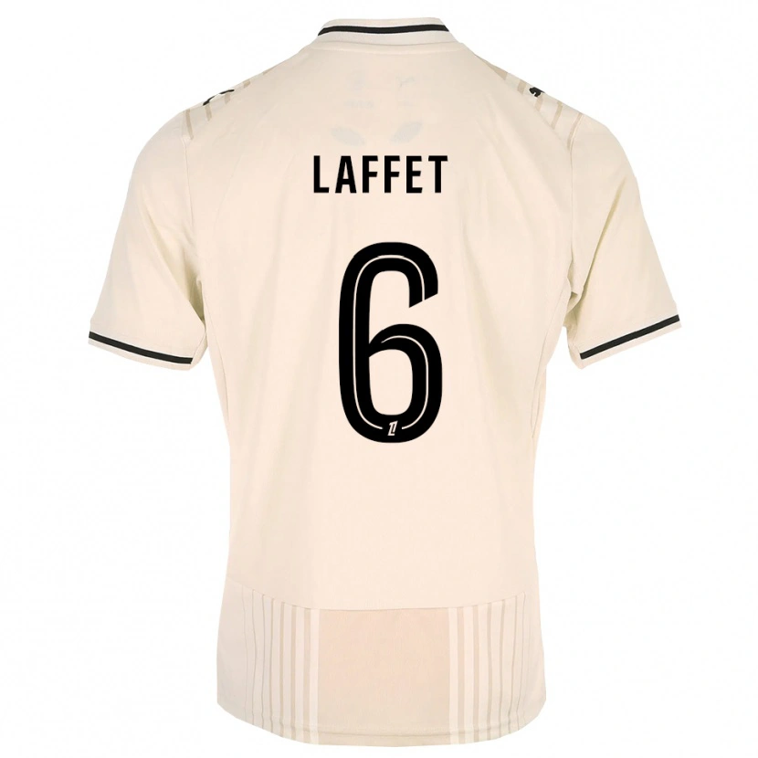 Danxen Homme Maillot Yves Laffet #6 Dentelle Ancienne Noir Blanc Antique Tenues Extérieur 2026/27 T-Shirt