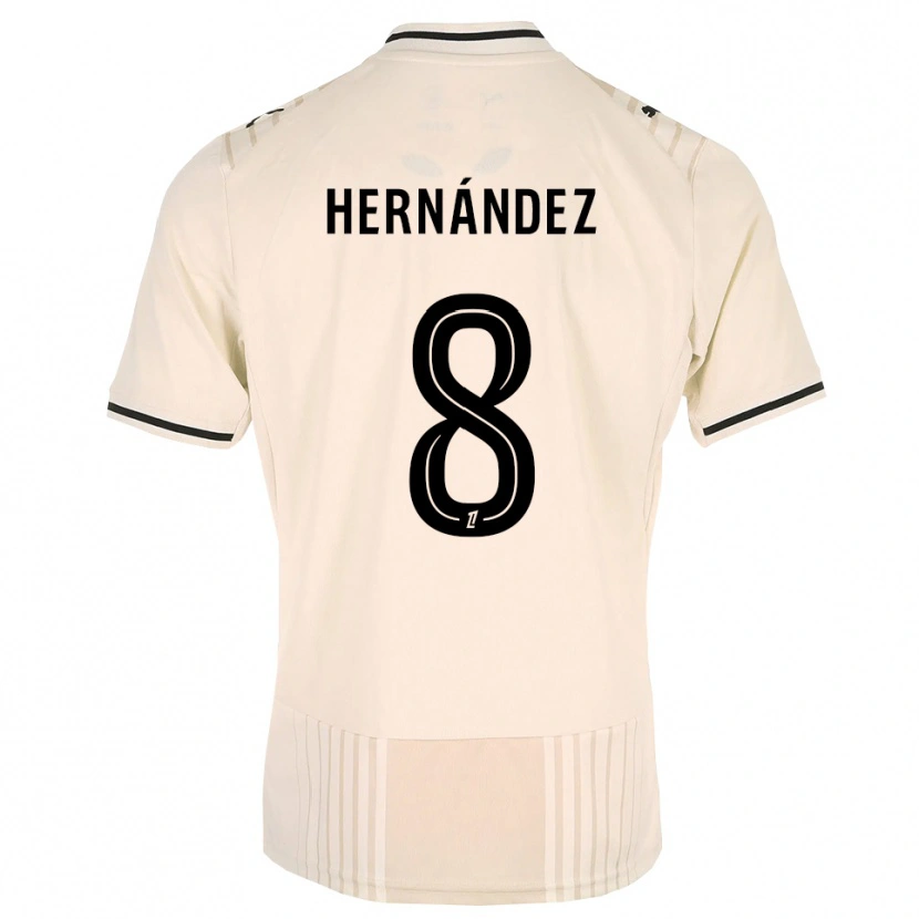 Danxen Homme Maillot Pablo Hernandez #8 Dentelle Ancienne Noir Blanc Antique Tenues Extérieur 2026/27 T-Shirt