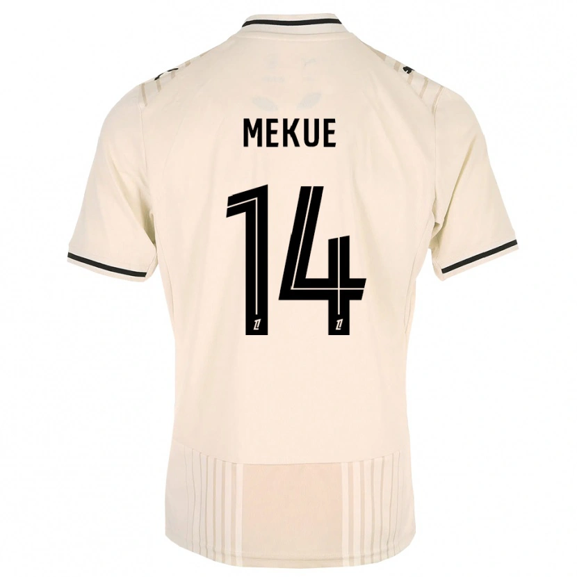 Danxen Homme Maillot Florian Mekue #14 Dentelle Ancienne Noir Blanc Antique Tenues Extérieur 2026/27 T-Shirt