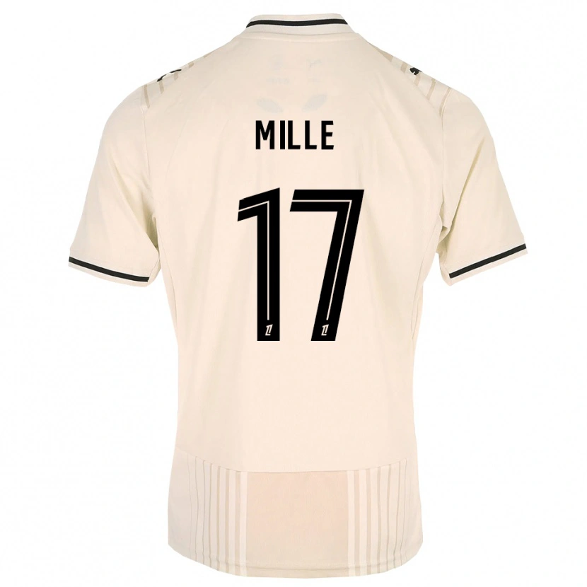 Danxen Homme Maillot Antoine Mille #17 Dentelle Ancienne Noir Blanc Antique Tenues Extérieur 2026/27 T-Shirt