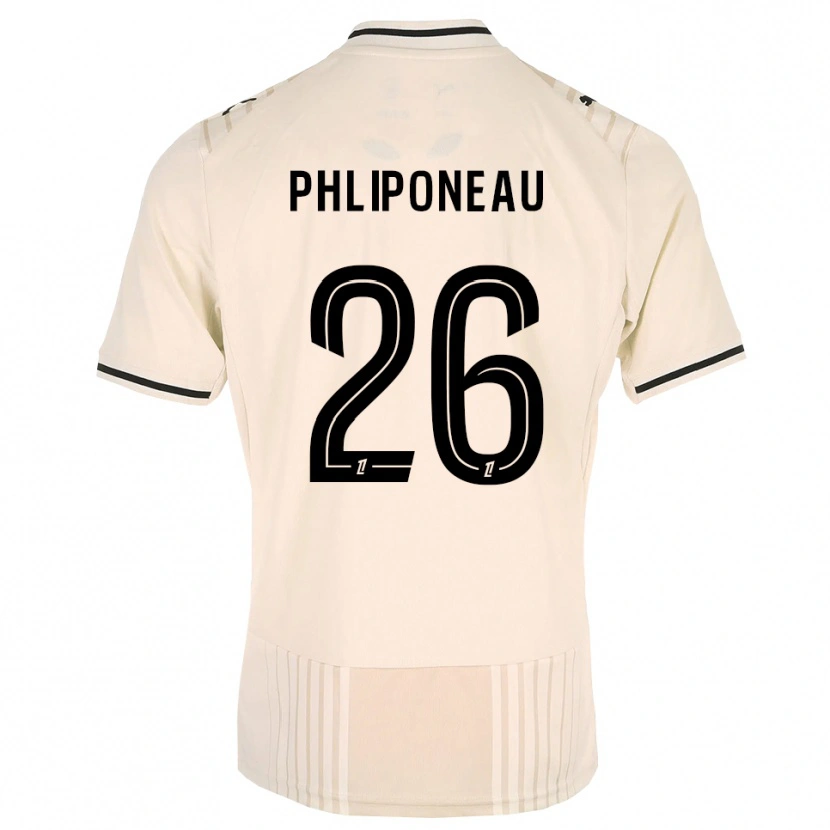 Danxen Homme Maillot Alexandre Phliponeau #26 Dentelle Ancienne Noir Blanc Antique Tenues Extérieur 2026/27 T-Shirt