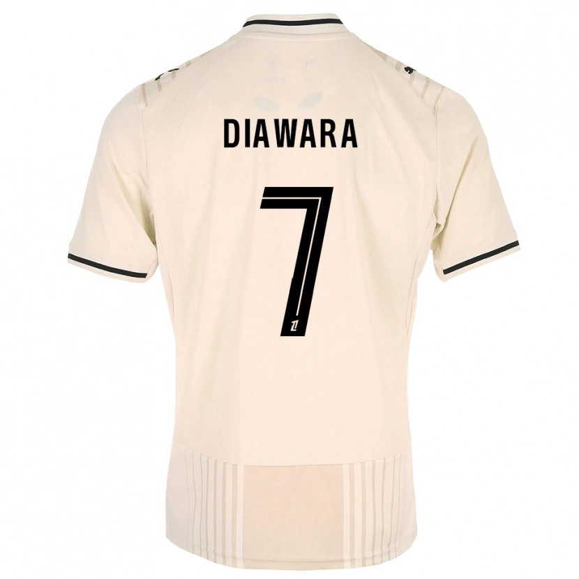 Danxen Homme Maillot Kandet Diawara #7 Dentelle Ancienne Noir Blanc Antique Tenues Extérieur 2026/27 T-Shirt