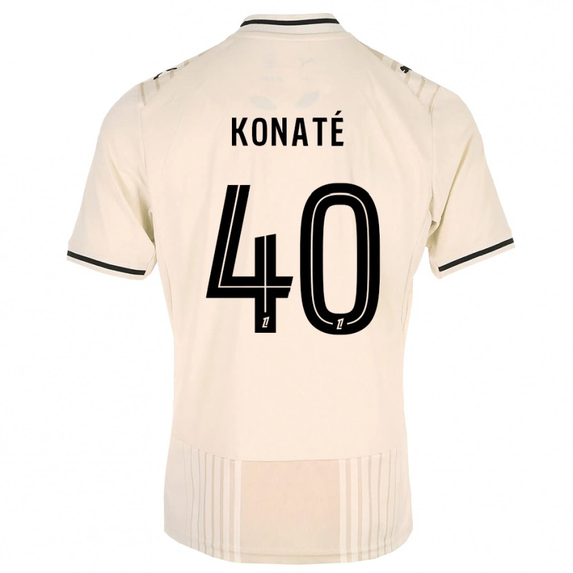 Danxen Homme Maillot Hillel Konaté #40 Dentelle Ancienne Noir Blanc Antique Tenues Extérieur 2026/27 T-Shirt