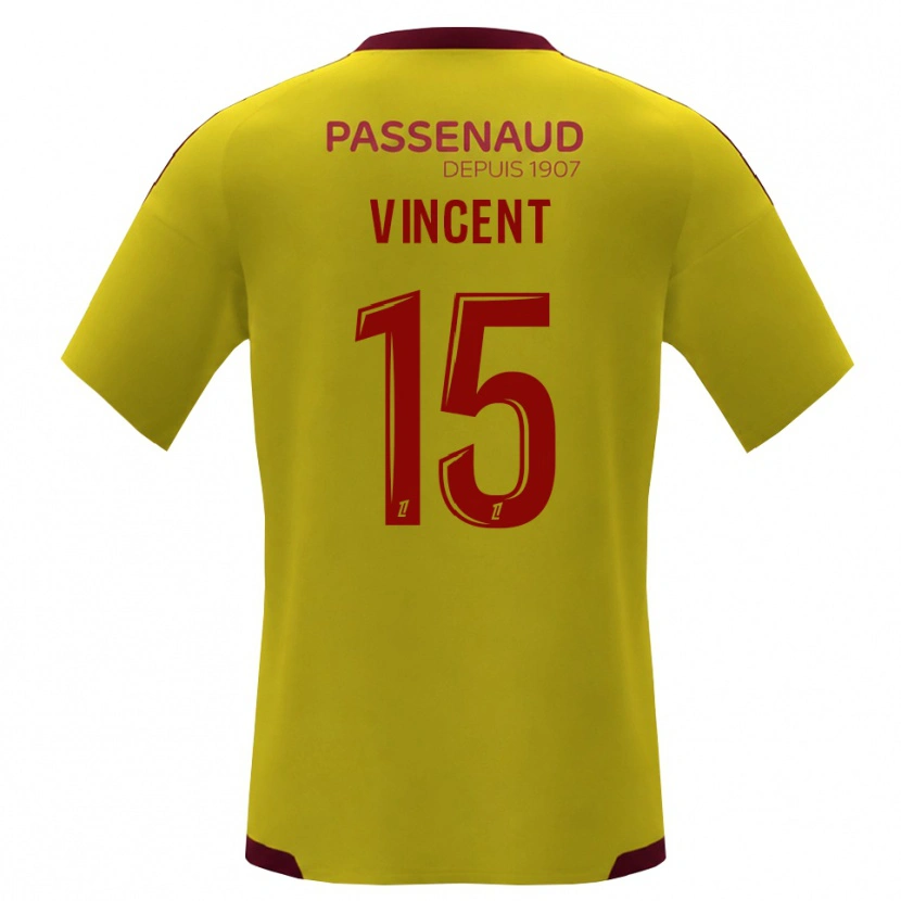Danxen Homme Maillot Noah Vincent #15 Jaune Rouge Vert Tenues Extérieur 2026/27 T-Shirt
