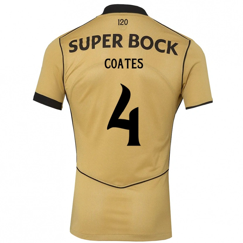 Danxen Homme Maillot Sebastian Coates #4 Goldenrod Noir Tenues Extérieur 2026/27 T-Shirt