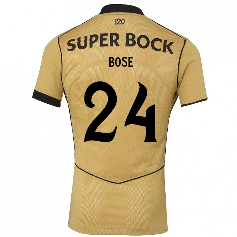 Danxen Homme Maillot Ria Bose #24 Goldenrod Noir Tenues Extérieur 2026/27 T-Shirt