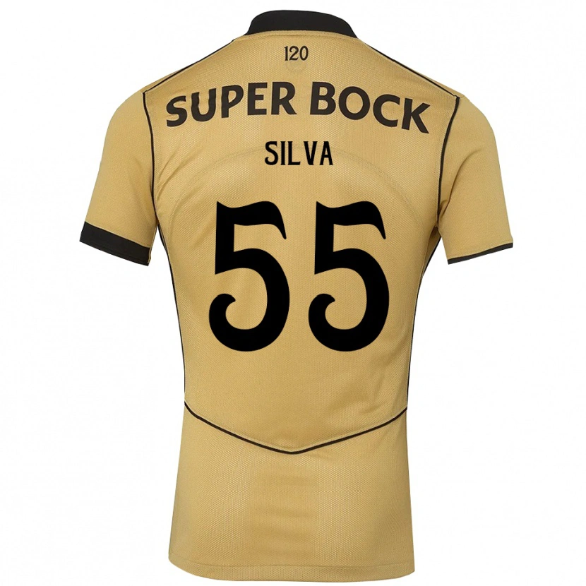 Danxen Homme Maillot José Silva #55 Goldenrod Noir Tenues Extérieur 2026/27 T-Shirt