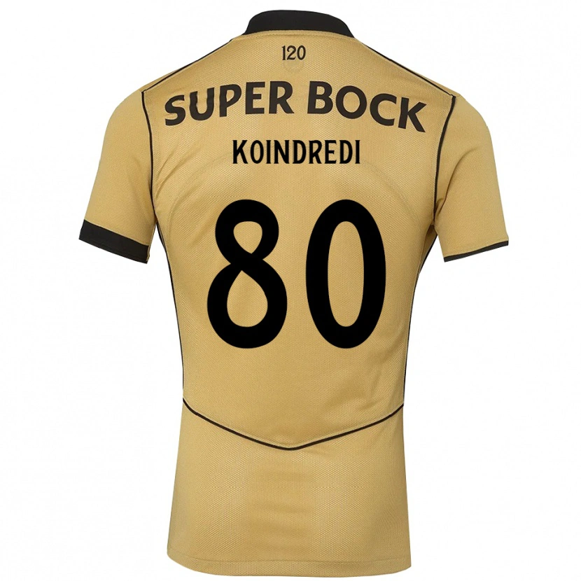 Danxen Homme Maillot Koba Koindredi #80 Goldenrod Noir Tenues Extérieur 2026/27 T-Shirt