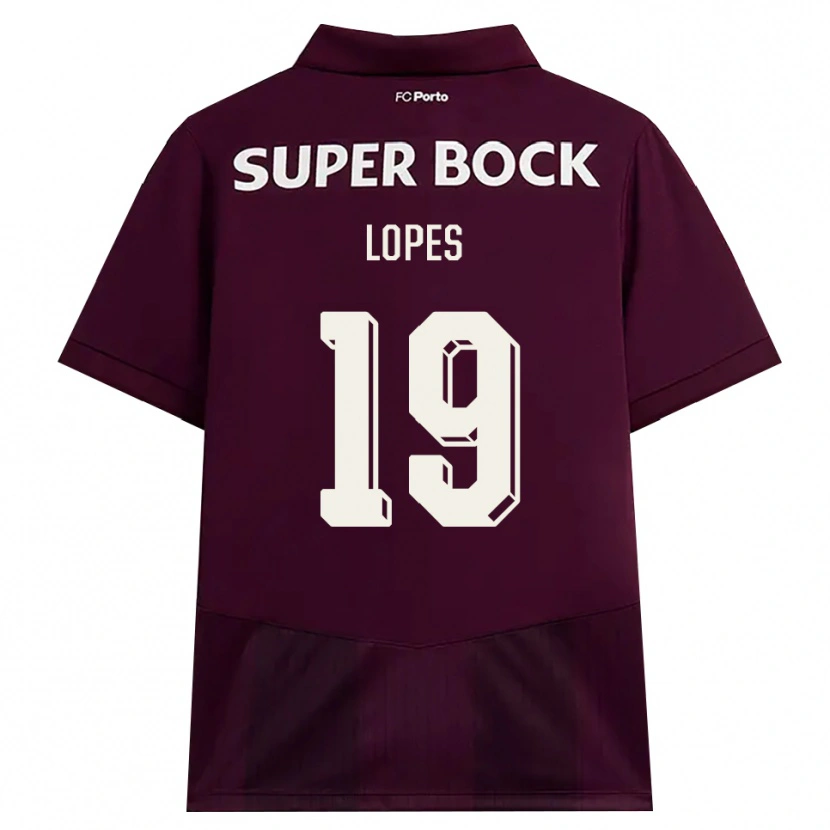 Danxen Homme Maillot Joao Lopes #19 Bourgogne Blanc Tenues Extérieur 2026/27 T-Shirt