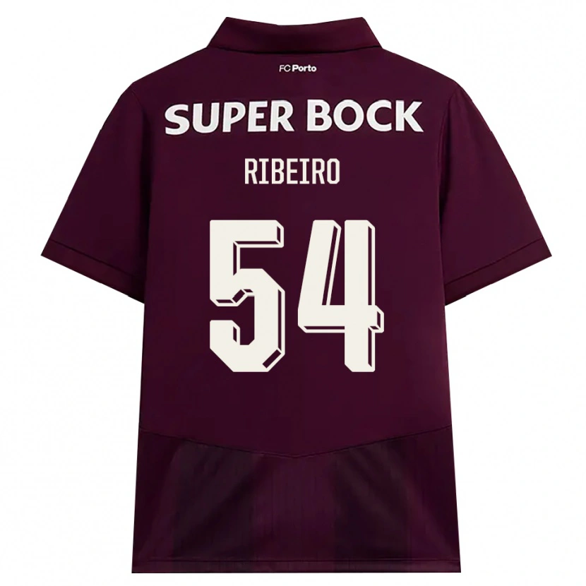 Danxen Homme Maillot António Ribeiro #54 Bourgogne Blanc Tenues Extérieur 2026/27 T-Shirt