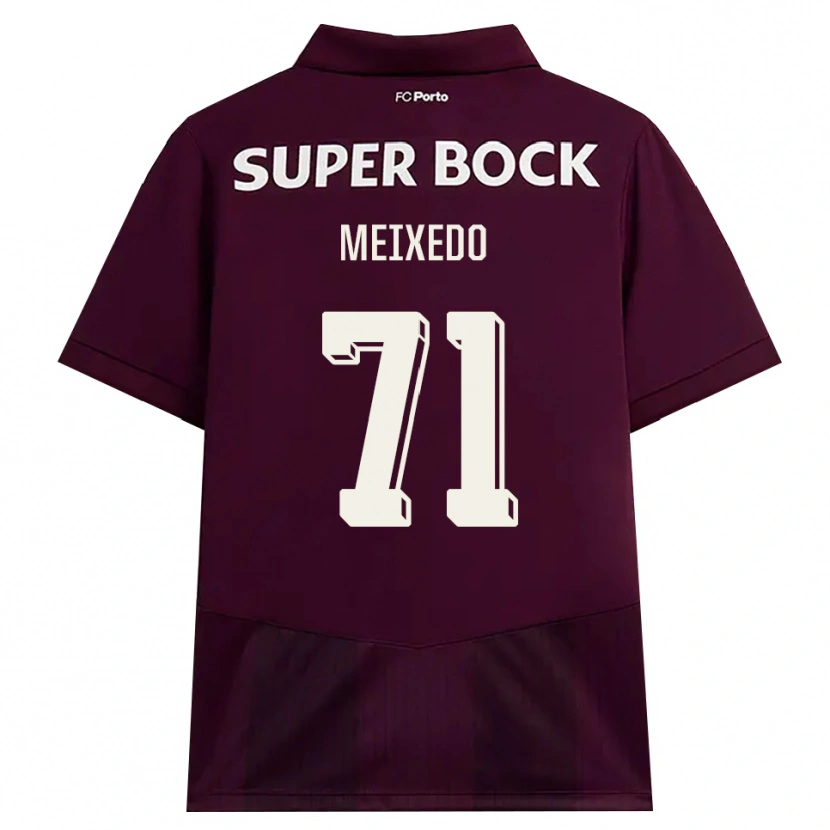 Danxen Homme Maillot Francisco Meixedo #71 Bourgogne Blanc Tenues Extérieur 2026/27 T-Shirt