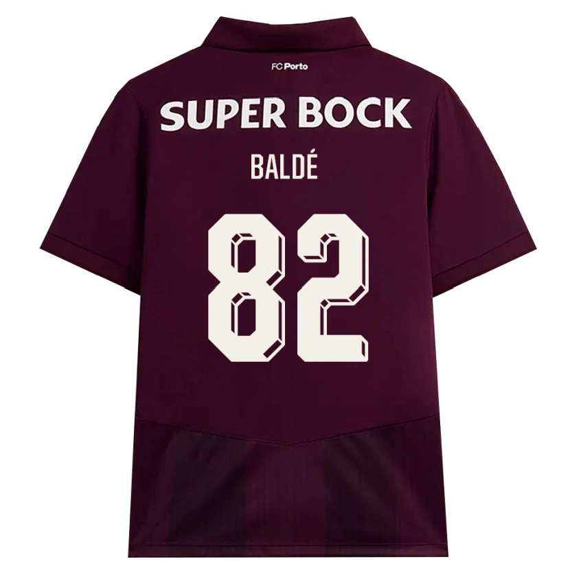 Danxen Homme Maillot Alfa Baldé #82 Bourgogne Blanc Tenues Extérieur 2026/27 T-Shirt