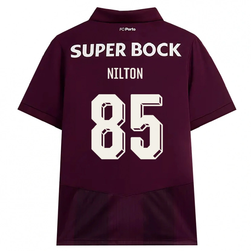 Danxen Homme Maillot Nilton #85 Bourgogne Blanc Tenues Extérieur 2026/27 T-Shirt