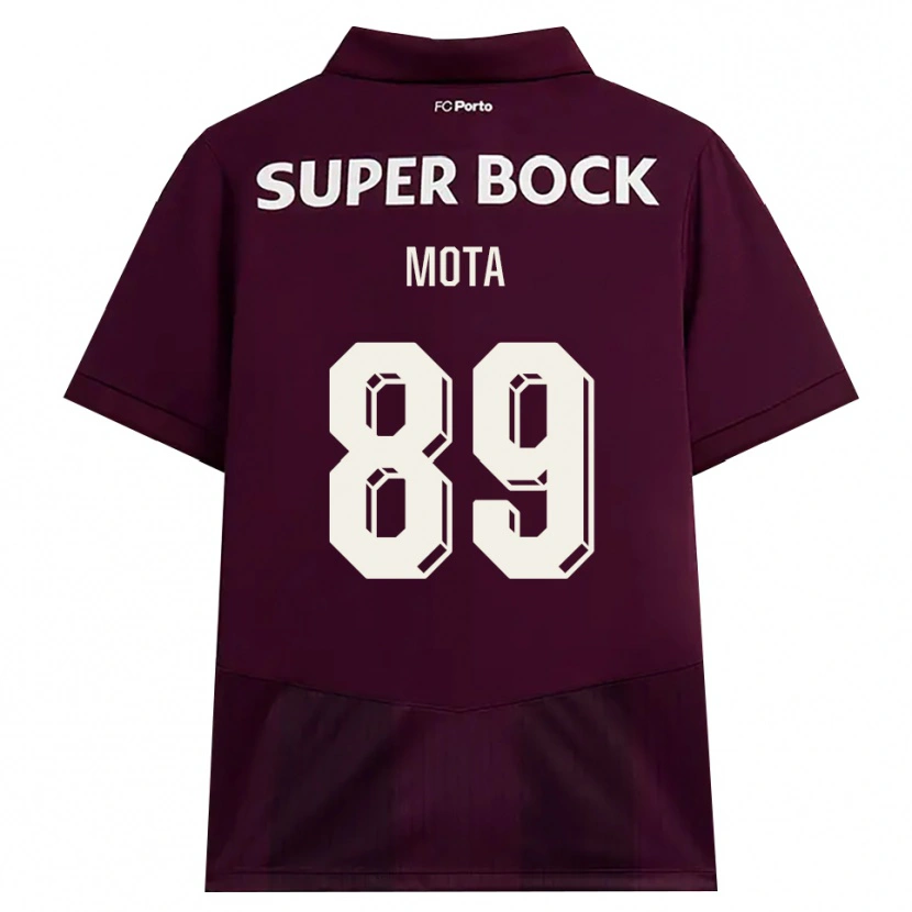 Danxen Homme Maillot Luís Mota #89 Bourgogne Blanc Tenues Extérieur 2026/27 T-Shirt