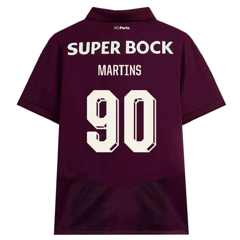 Danxen Homme Maillot Gil Martins #90 Bourgogne Blanc Tenues Extérieur 2026/27 T-Shirt