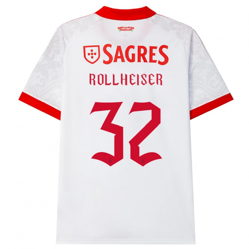 Danxen Homme Maillot Benjamín Rollheiser #32 Blanc Rouge Jaune Tenues Extérieur 2026/27 T-Shirt