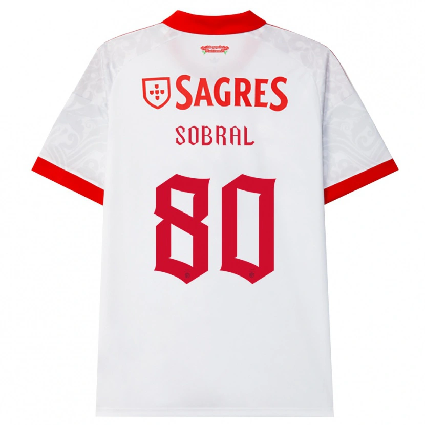 Danxen Homme Maillot Gonçalo Da Silva #80 Blanc Rouge Jaune Tenues Extérieur 2026/27 T-Shirt