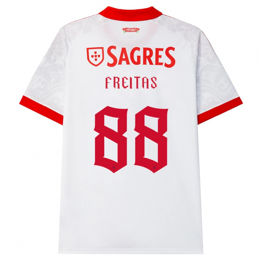 Danxen Homme Maillot Tiago Freitas #88 Blanc Rouge Jaune Tenues Extérieur 2026/27 T-Shirt