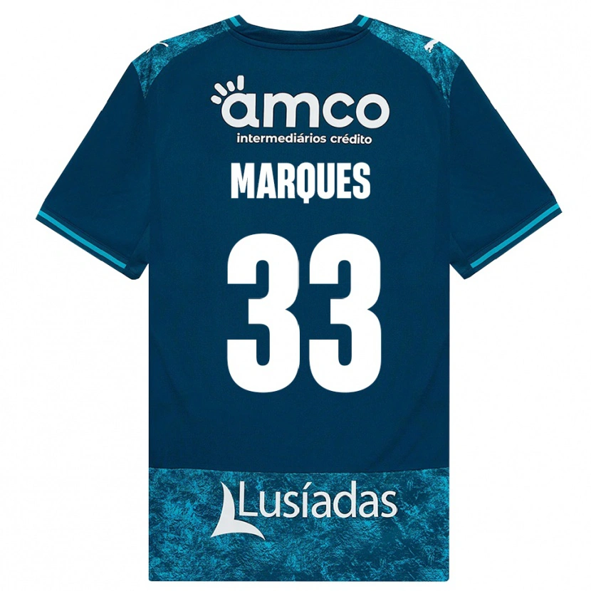 Danxen Homme Maillot João Marques #33 Darkslategray Mediumturquoise Tenues Extérieur 2026/27 T-Shirt