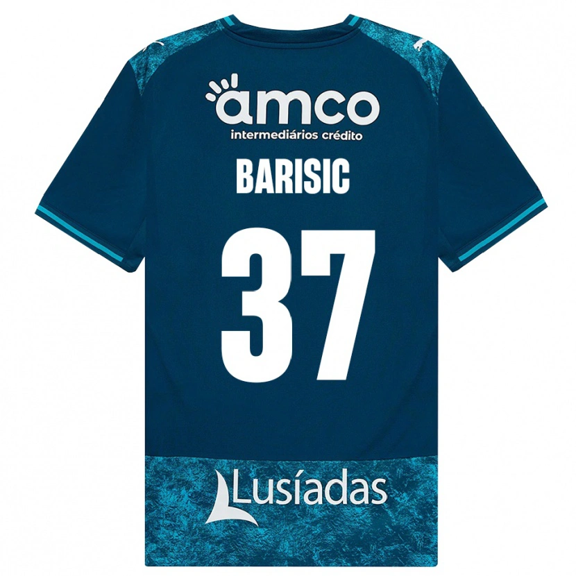 Danxen Homme Maillot Adrian Barisic #37 Darkslategray Mediumturquoise Tenues Extérieur 2026/27 T-Shirt