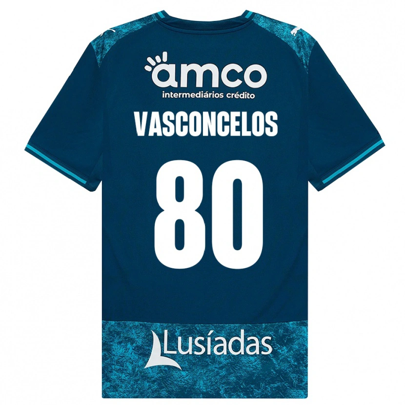 Danxen Homme Maillot Vasconcelos #80 Darkslategray Mediumturquoise Tenues Extérieur 2026/27 T-Shirt