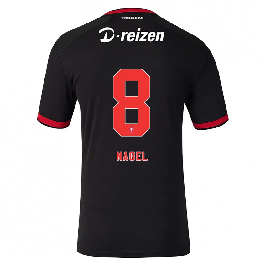 Danxen Homme Maillot Benjamin Nagel #8 Rouge Blanc Noir Tenues Extérieur 2026/27 T-Shirt