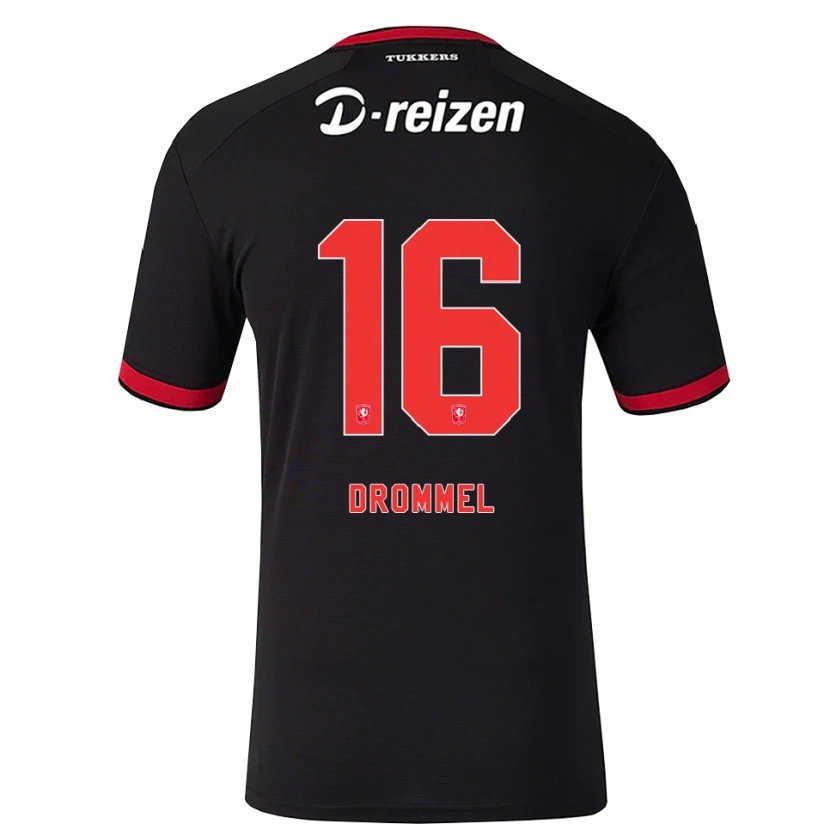 Danxen Homme Maillot Joël Drommel #16 Rouge Blanc Noir Tenues Extérieur 2026/27 T-Shirt