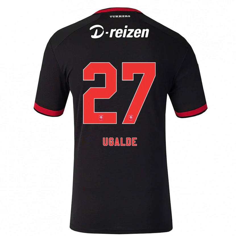 Danxen Homme Maillot Manfred Ugalde #27 Rouge Blanc Noir Tenues Extérieur 2026/27 T-Shirt