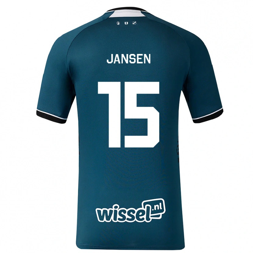 Danxen Homme Maillot Scott Jansen #15 Darkslategray Blanc Tenues Extérieur 2026/27 T-Shirt