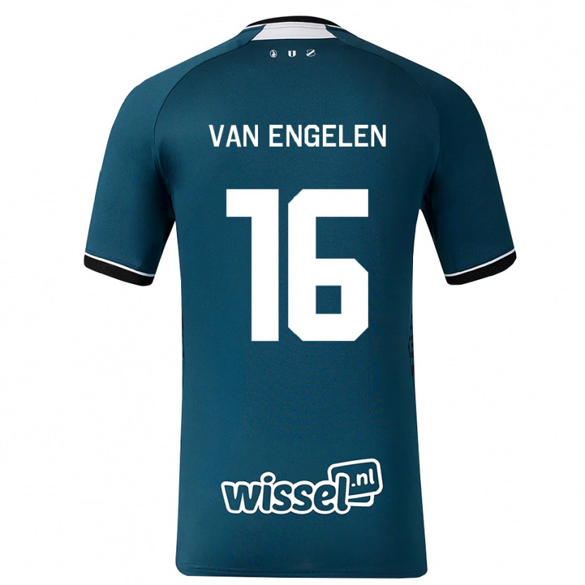 Danxen Homme Maillot Mats Van Engelen #16 Darkslategray Blanc Tenues Extérieur 2026/27 T-Shirt