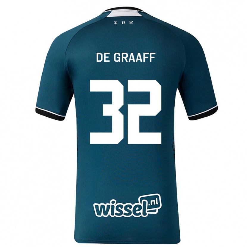 Danxen Homme Maillot Tom De Graaff #32 Darkslategray Blanc Tenues Extérieur 2026/27 T-Shirt