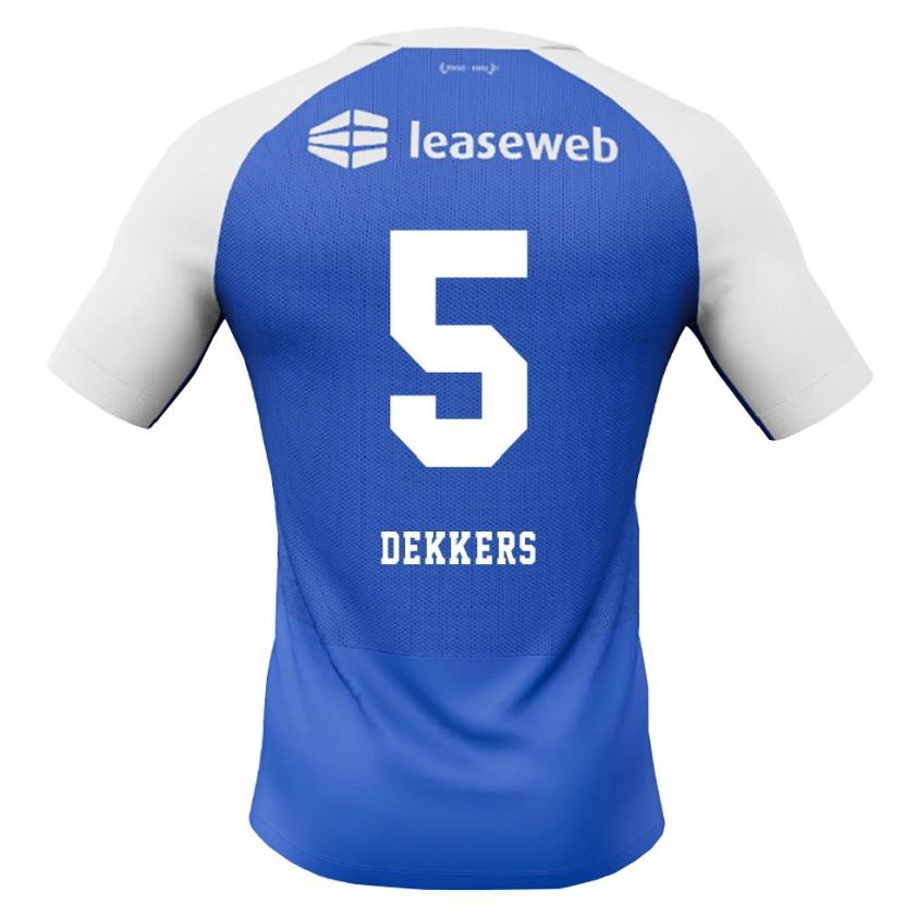 Danxen Homme Maillot Sem Dekkers #5 Dodgerblue Rouge Blanc Tenues Extérieur 2026/27 T-Shirt