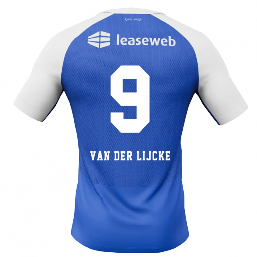 Danxen Homme Maillot Donny Van Der Lijcke #9 Dodgerblue Rouge Blanc Tenues Extérieur 2026/27 T-Shirt