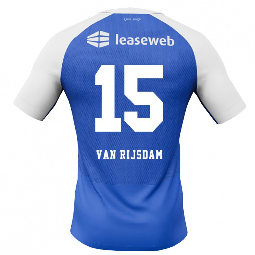 Danxen Homme Maillot Julian Van Rijsdam #15 Dodgerblue Rouge Blanc Tenues Extérieur 2026/27 T-Shirt
