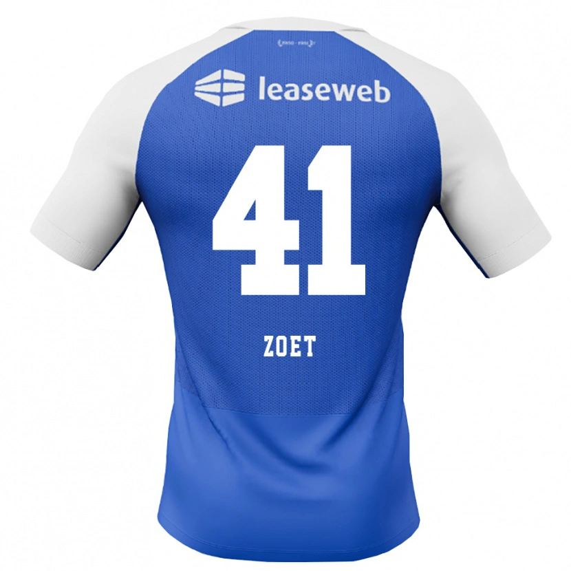 Danxen Homme Maillot Jeroen Zoet #41 Dodgerblue Rouge Blanc Tenues Extérieur 2026/27 T-Shirt