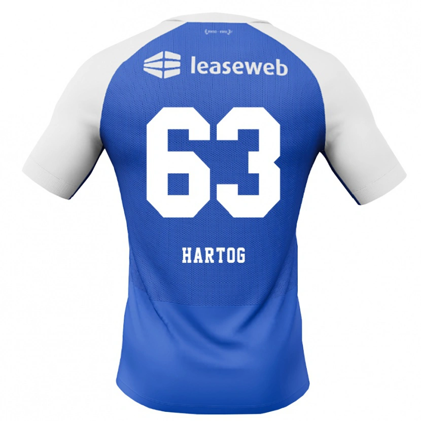 Danxen Homme Maillot Jasper Hartog #63 Dodgerblue Rouge Blanc Tenues Extérieur 2026/27 T-Shirt