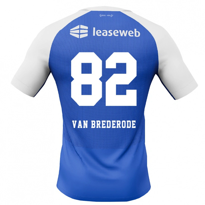 Danxen Homme Maillot Myron Van Brederode #82 Dodgerblue Rouge Blanc Tenues Extérieur 2026/27 T-Shirt