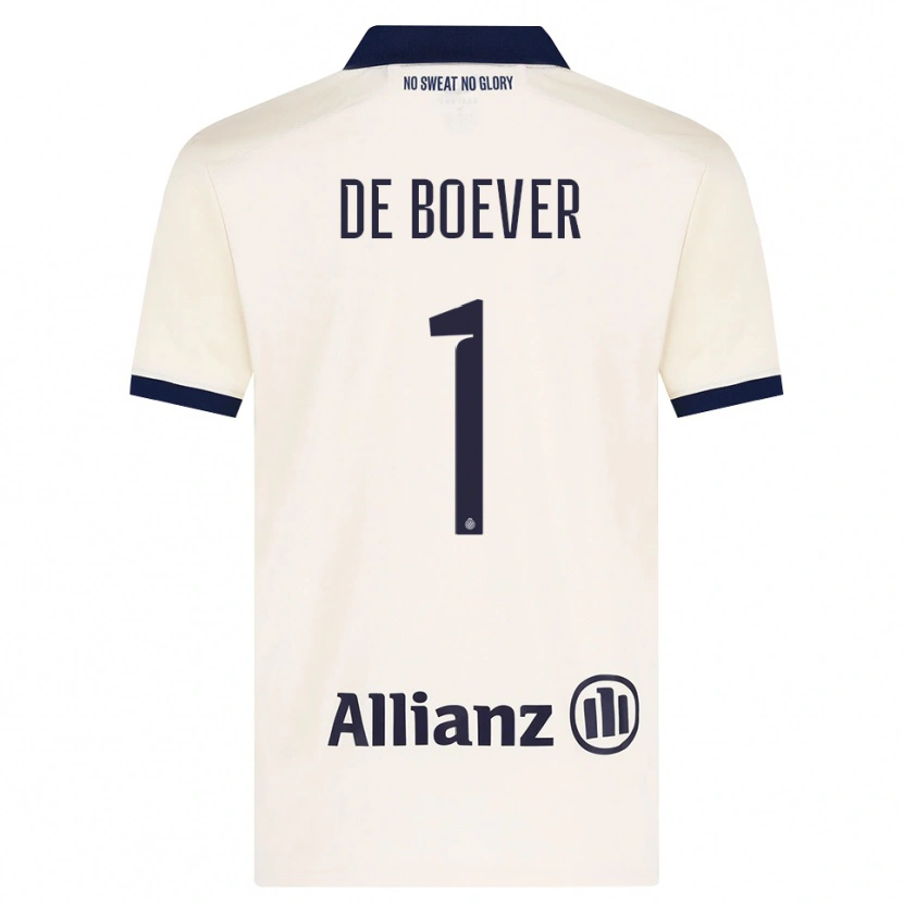 Danxen Homme Maillot Jesse De Boever #1 Beige Noir Tenues Extérieur 2026/27 T-Shirt
