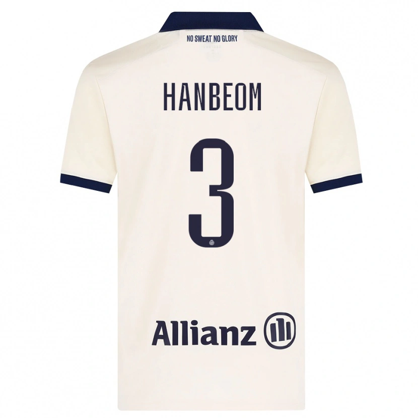 Danxen Homme Maillot Han-Beom Lee #3 Beige Noir Tenues Extérieur 2026/27 T-Shirt