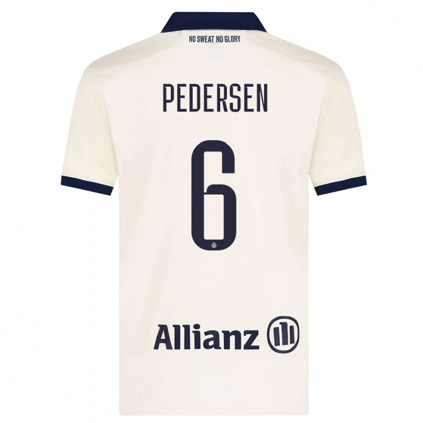 Danxen Homme Maillot Lara Pedersen #6 Beige Noir Tenues Extérieur 2026/27 T-Shirt