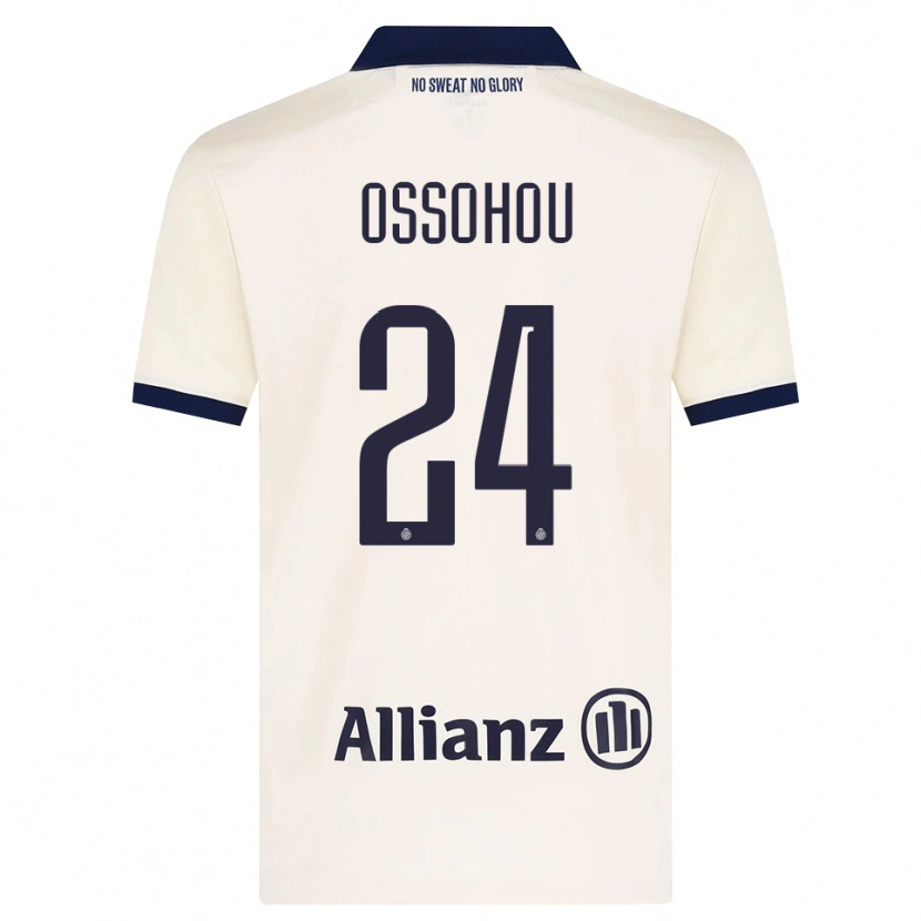 Danxen Homme Maillot Clever Ossohou #24 Beige Noir Tenues Extérieur 2026/27 T-Shirt