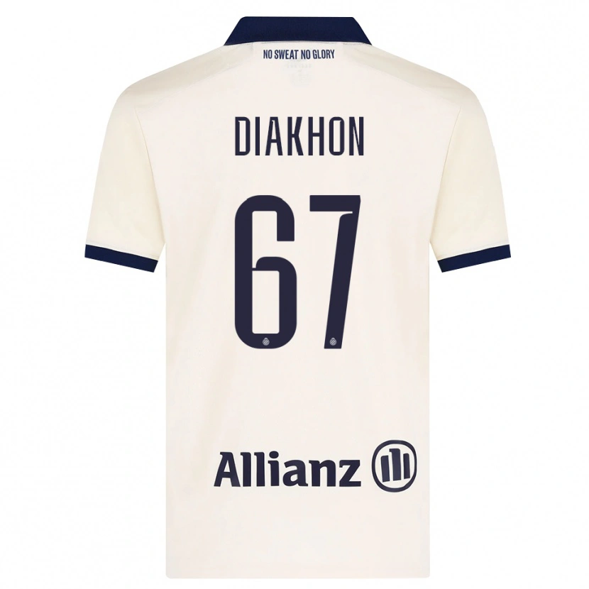 Danxen Homme Maillot Mamadou Diakhon #67 Beige Noir Tenues Extérieur 2026/27 T-Shirt